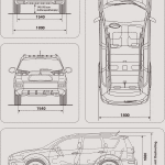 Mitsubishi Outlander blueprint