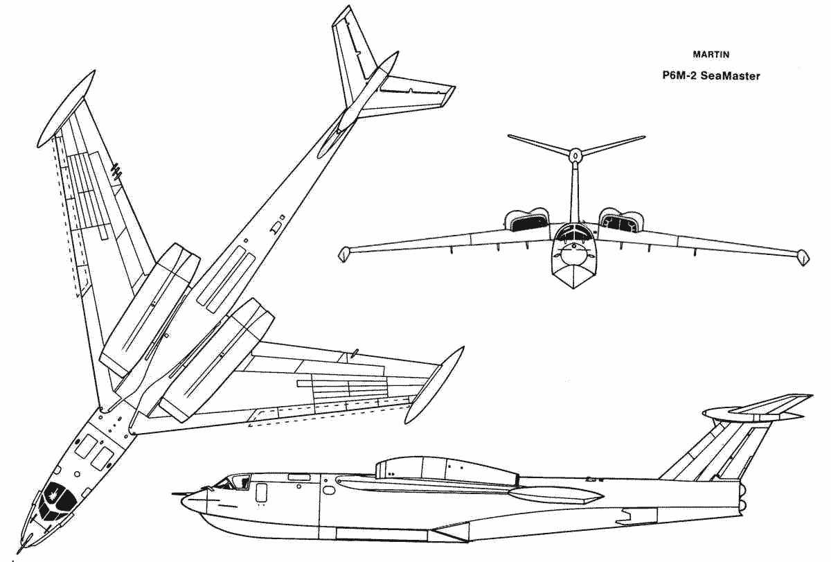 P6M SeaMaster blueprint