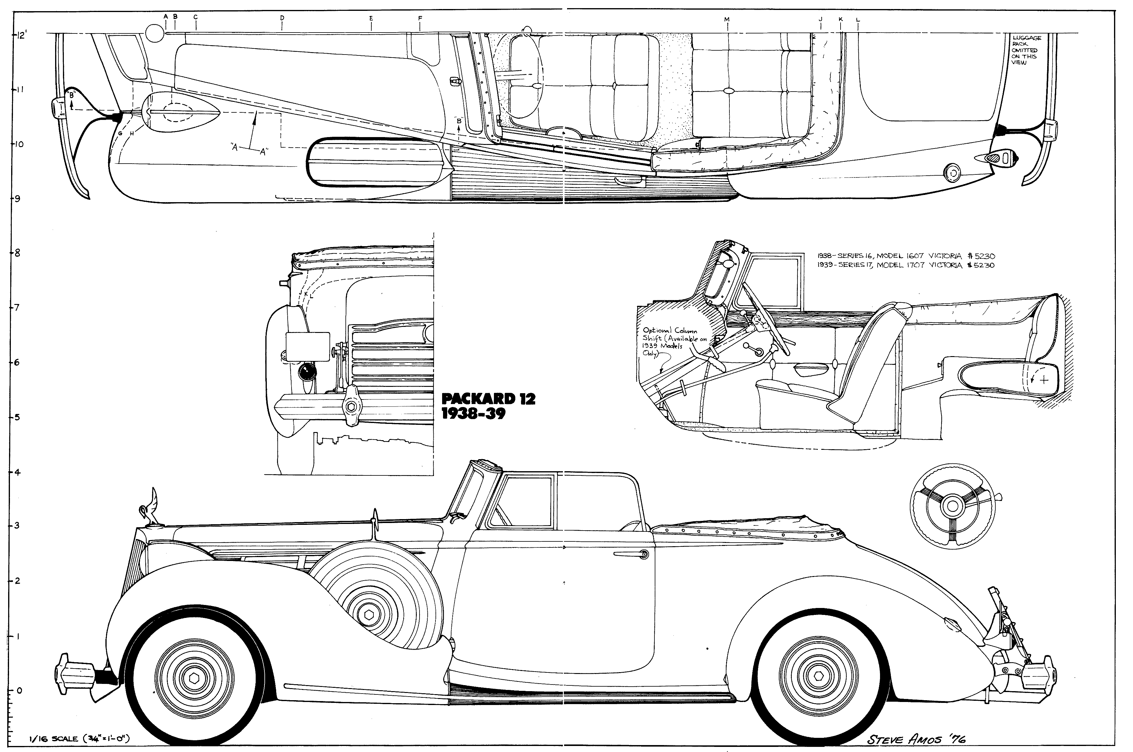 Packard Twelve blueprint