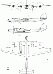 Piaggio P.50 blueprint