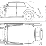 Rolls-Royce Torpedo cabriolet blueprint