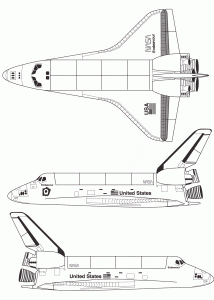 Space Shuttle blueprint