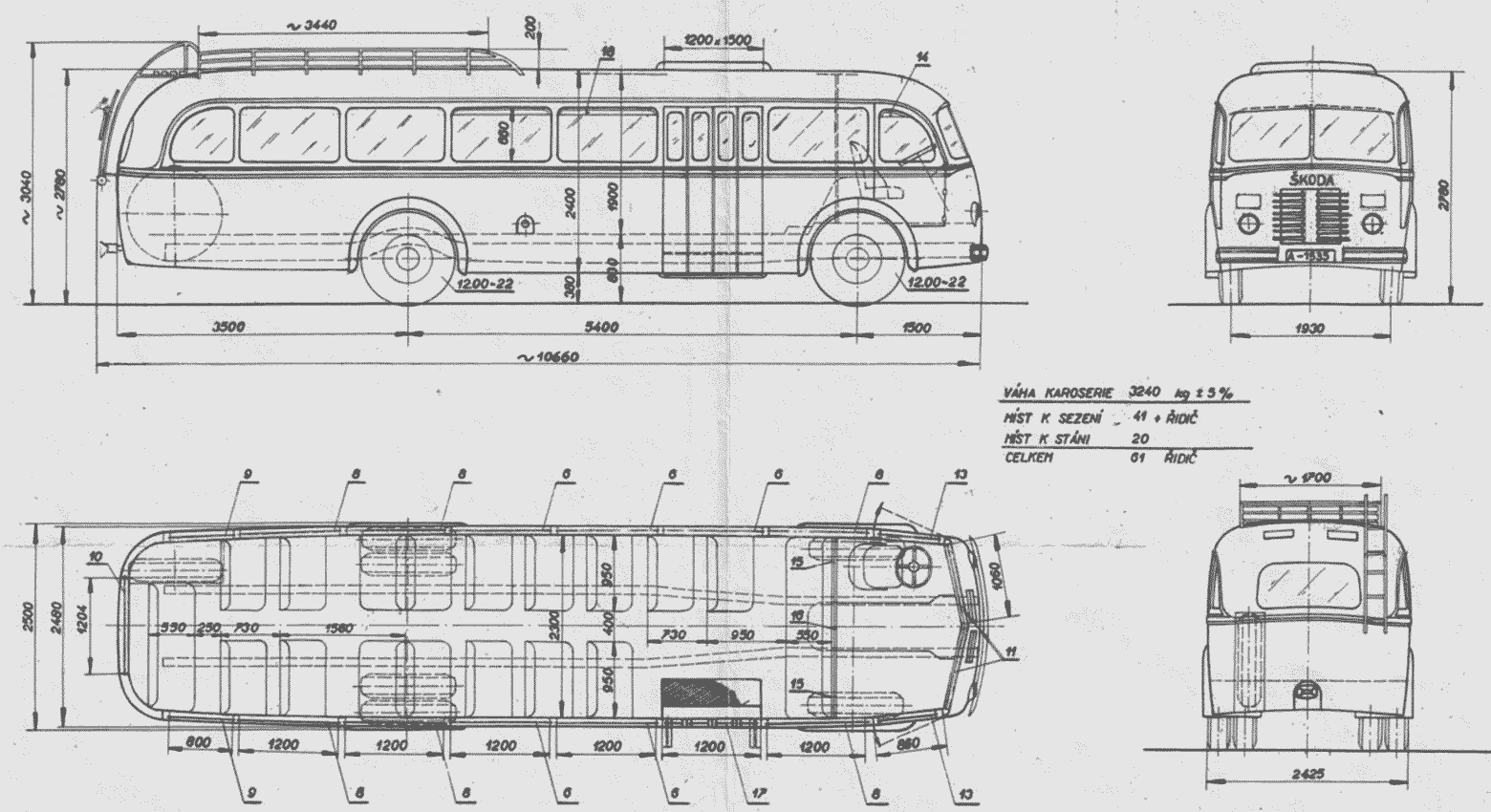 Škoda 706 RTO blueprint