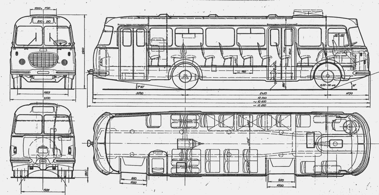 Škoda 706 RTO blueprint