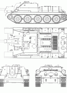 SU-122 blueprint