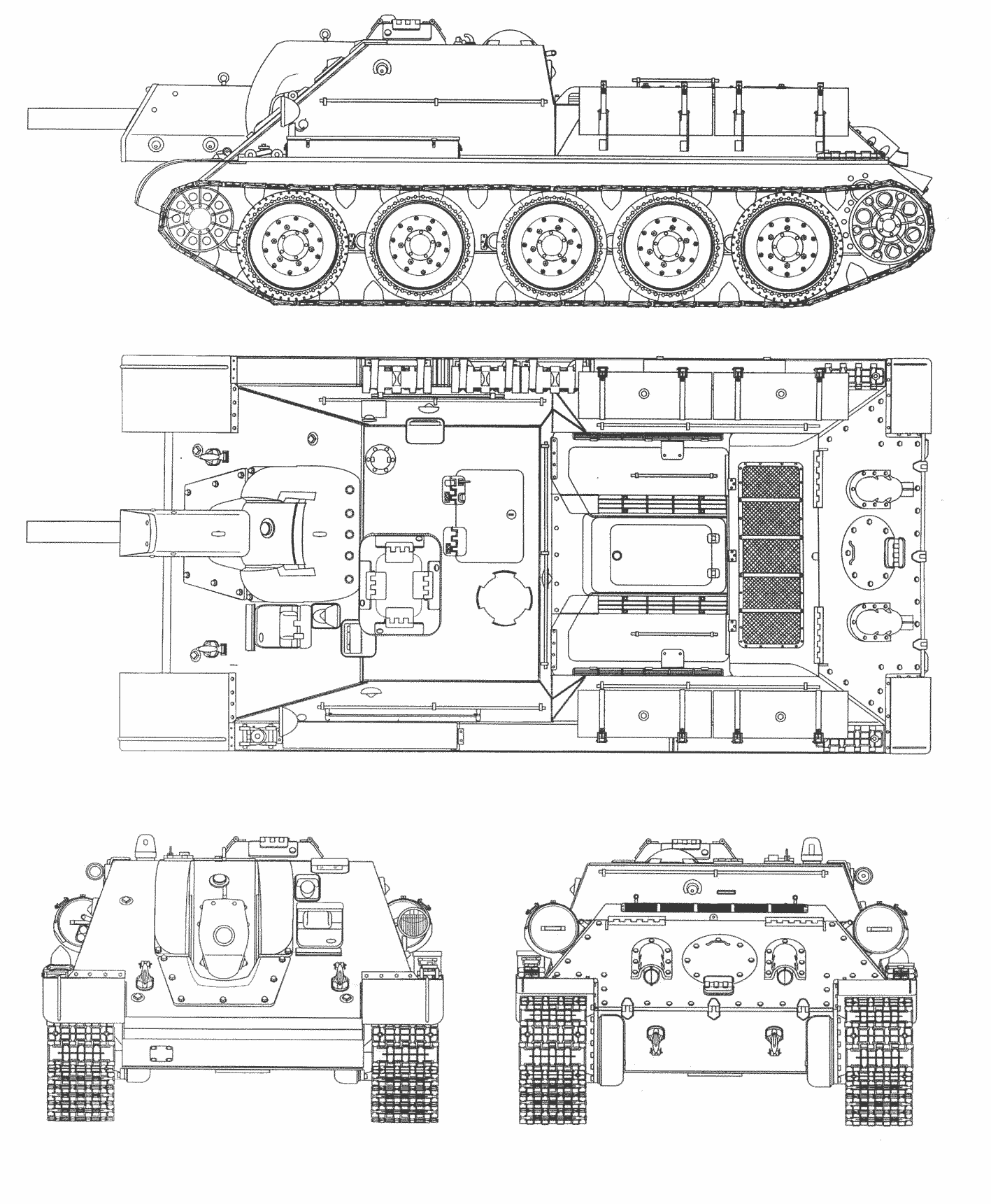 SU-122 blueprint