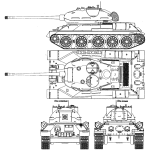 T-34-85 blueprint