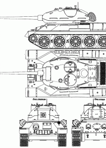 T-34-85 blueprint