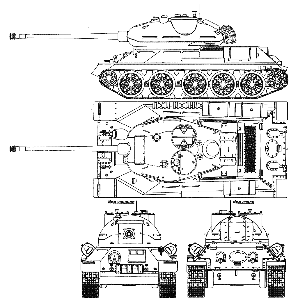 T-34-85 blueprint
