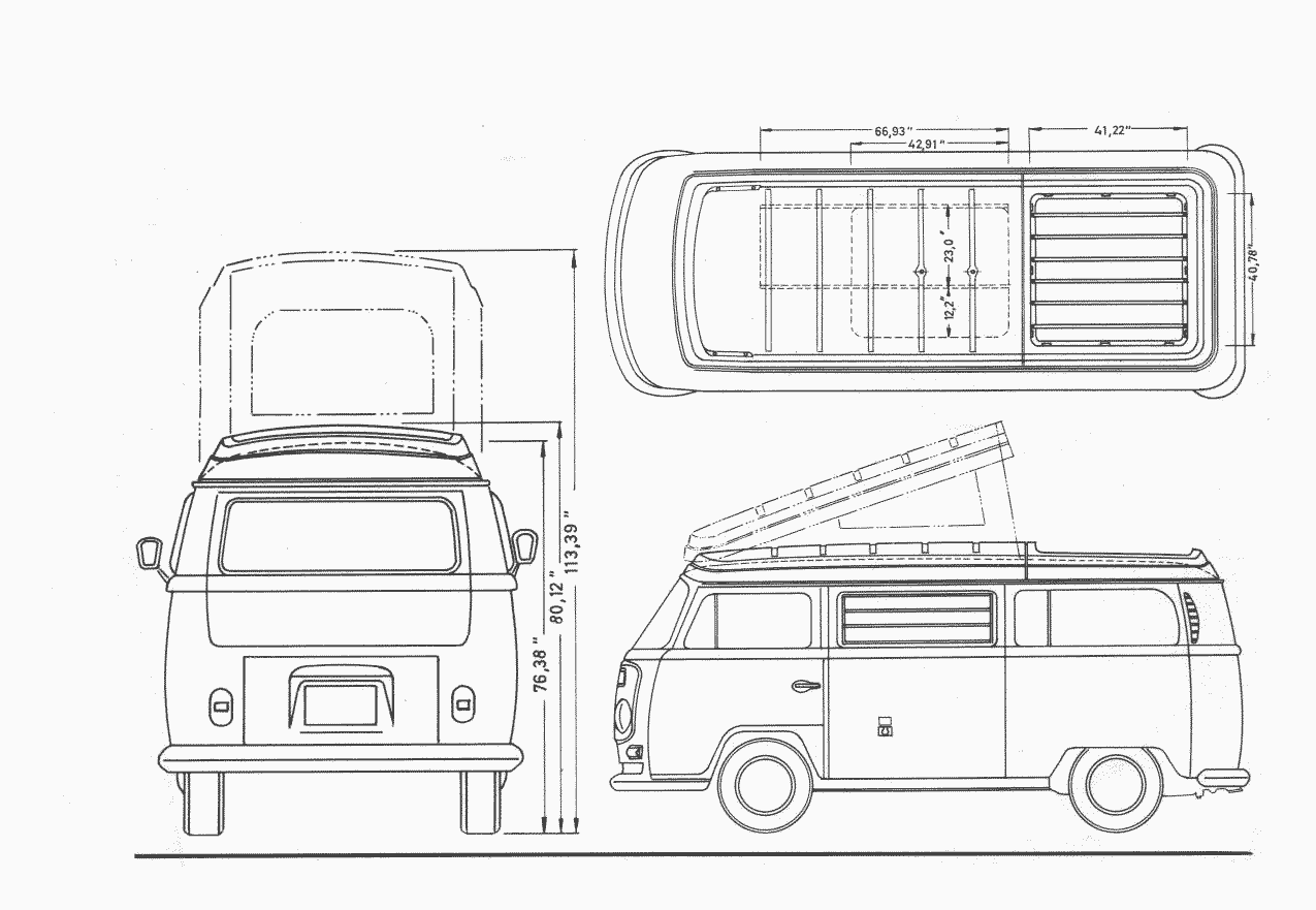 Volkswagen Type 2 blueprint