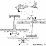 PZL-104 Wilga blueprint