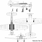 Yak-18 blueprint