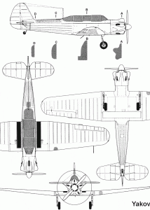 Yak-18 blueprint