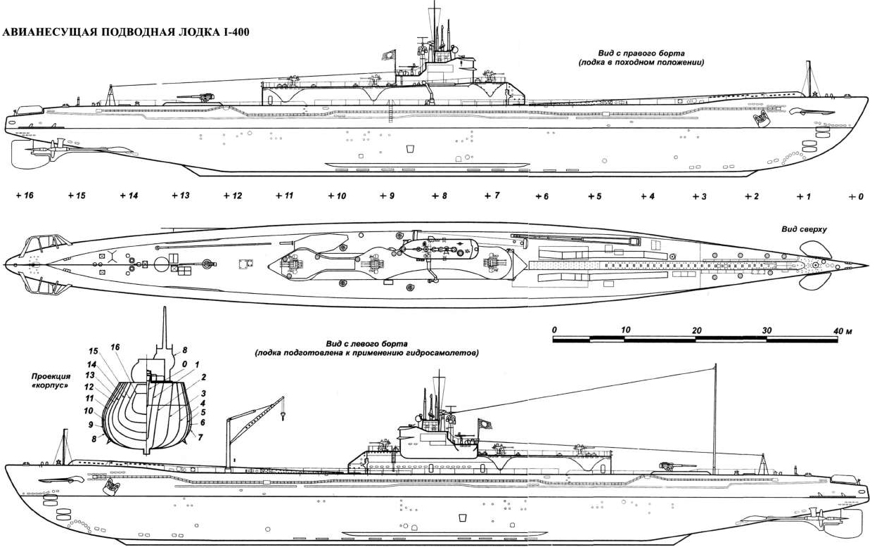 I-400-class submarine blueprint