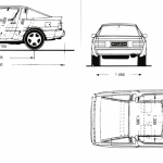 Mitsubishi Starion blueprint