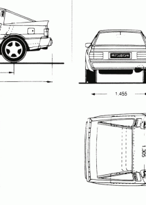 Mitsubishi Starion blueprint