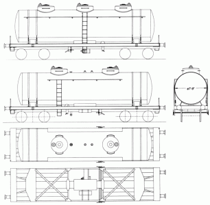 9000 Gal Bogie Tank blueprint