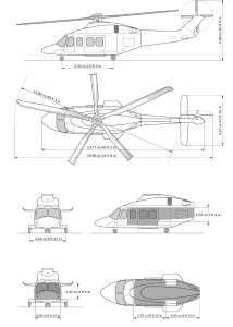 AgustaWestland AW139 blueprint