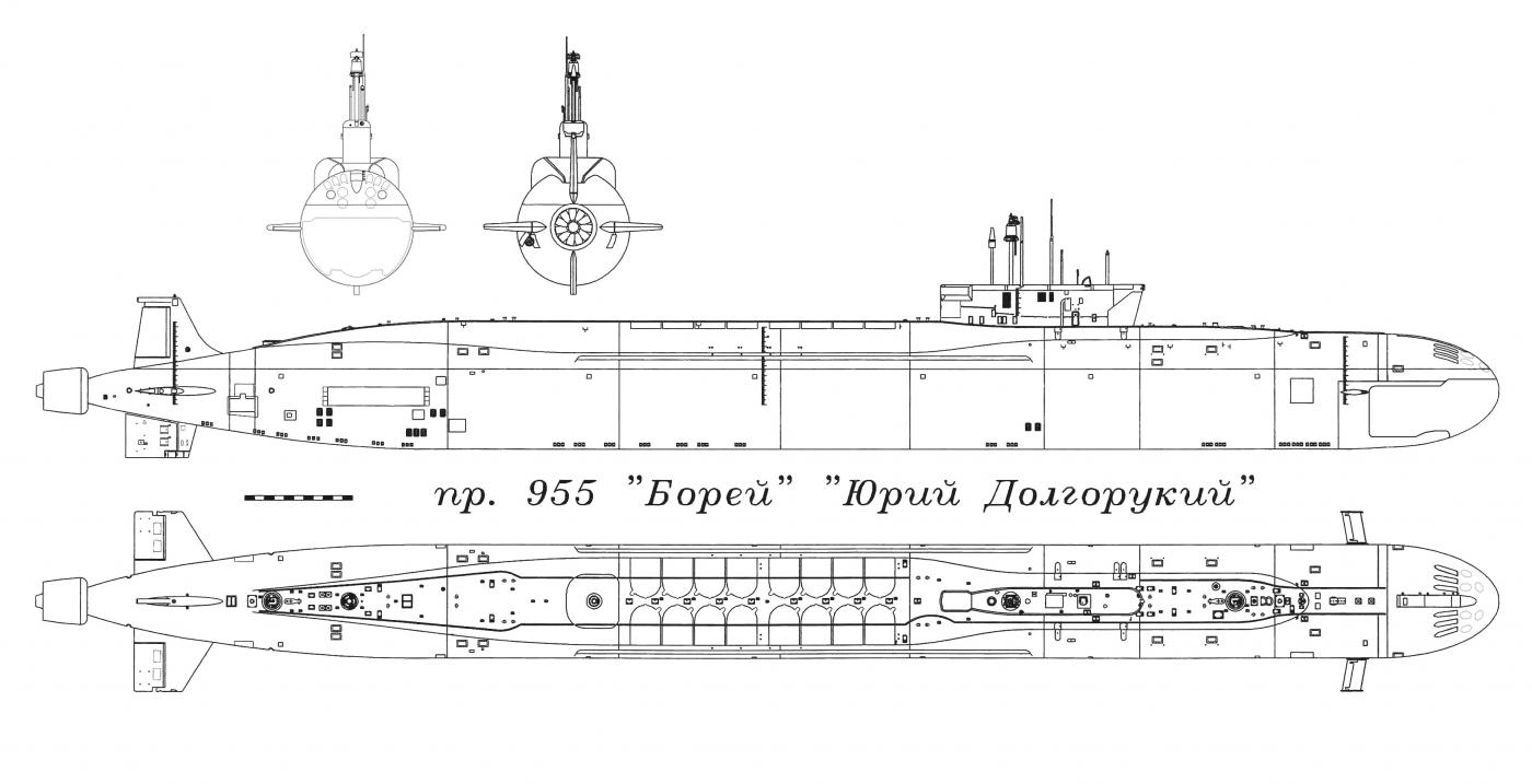 Borei-class submarine blueprint