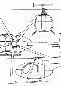 OH-6 Cayuse blueprint