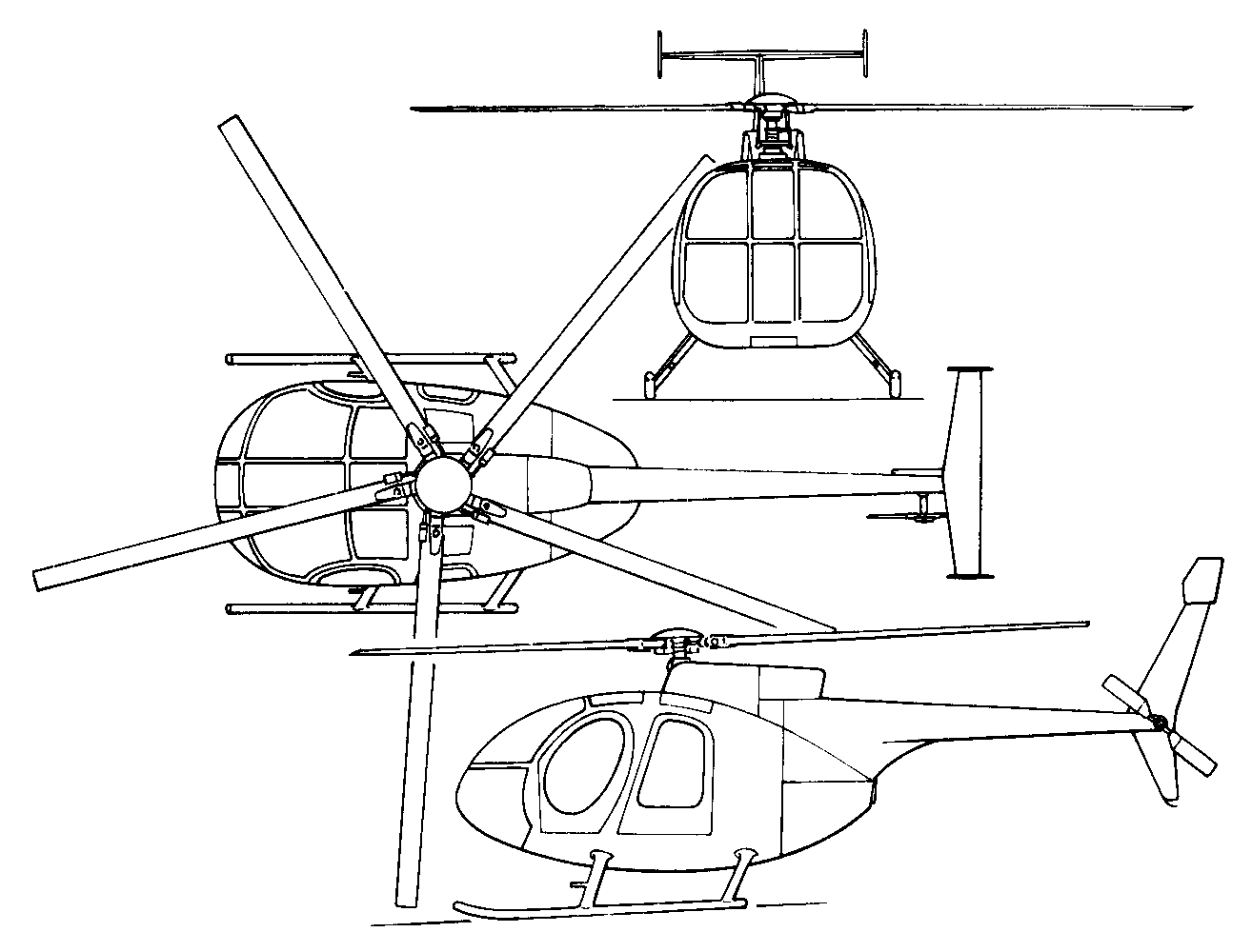 OH-6 Cayuse blueprint