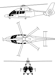 Eurocopter EC155 blueprint