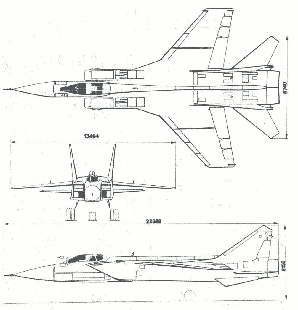 MiG-25 blueprint