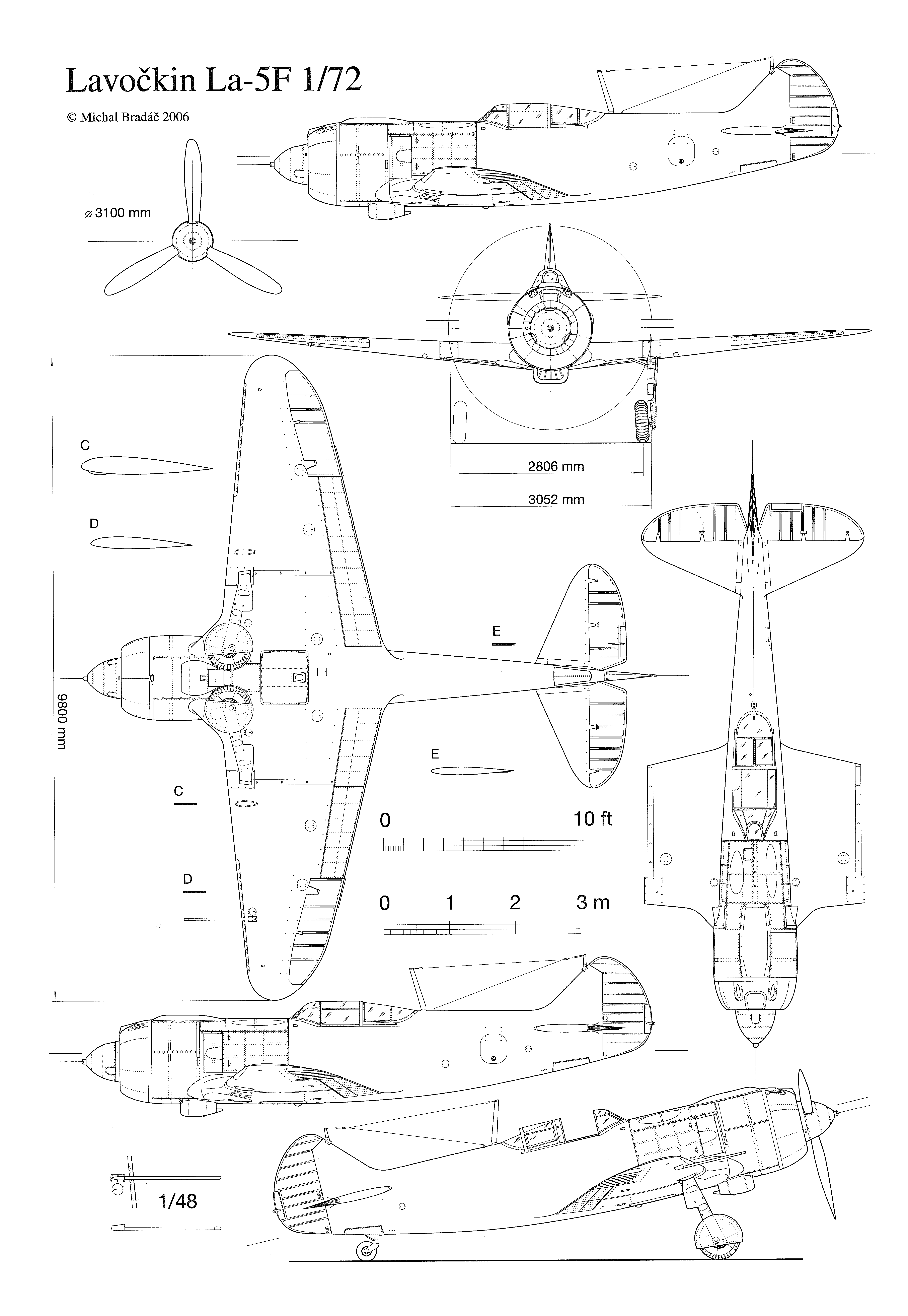 La-5f blueprint