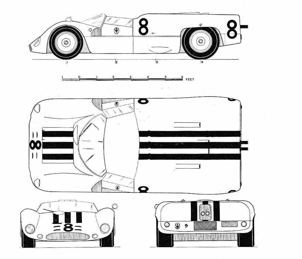 Maserati Tipo 65 blueprint