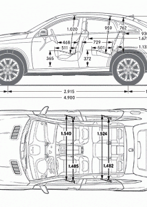 Mercedes-Benz GLE-Class blueprint