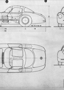 Mercedes-Benz 300 SLR blueprint