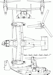 V-22 Osprey blueprint