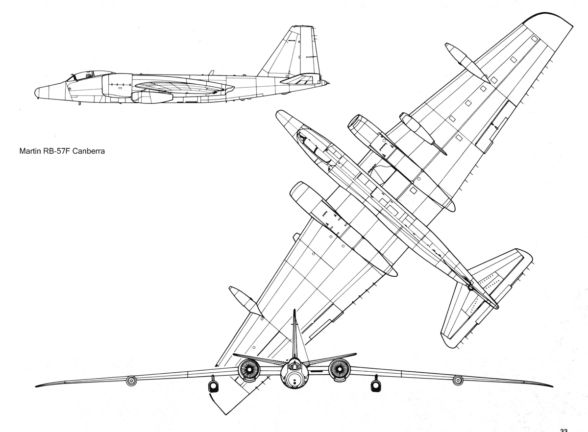 RB-57 Canberra blueprint