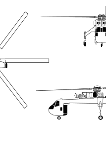 S-64 Skycrane blueprint