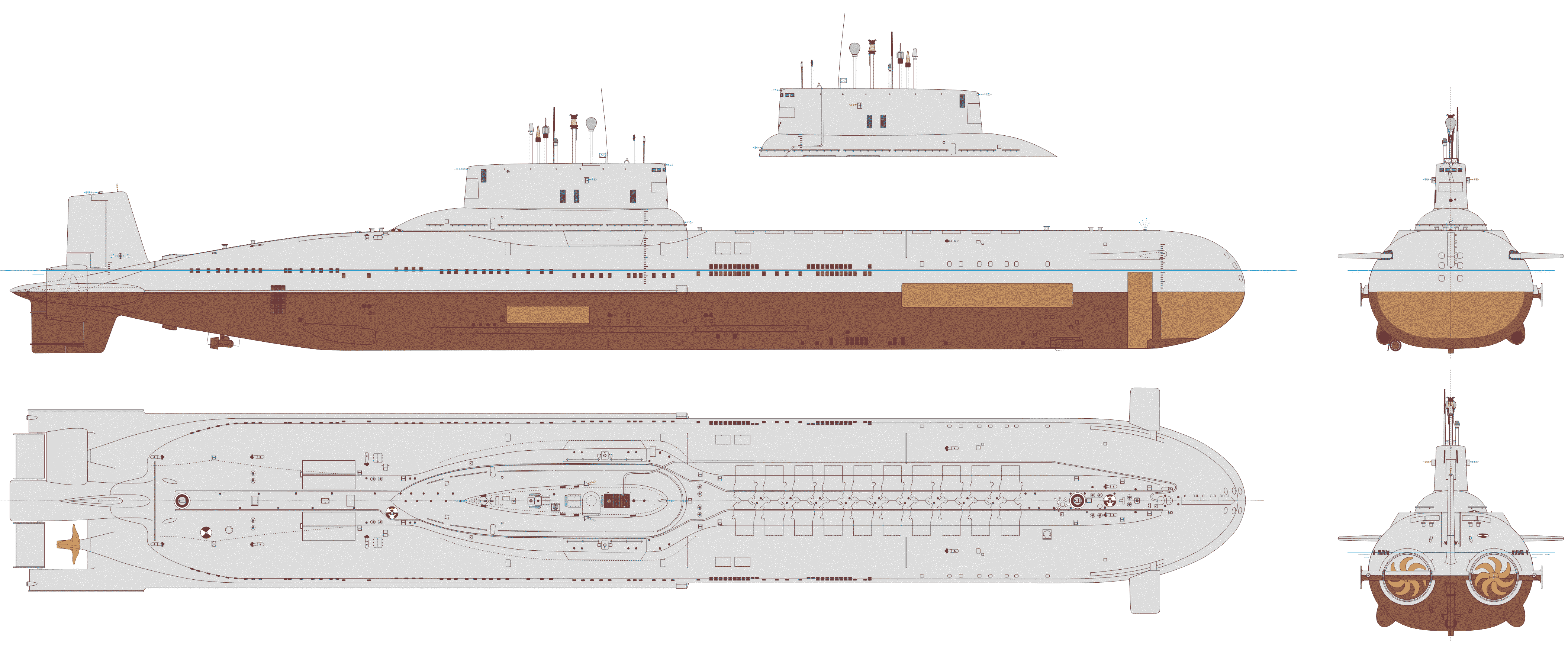 Typhoon-class submarine blueprint