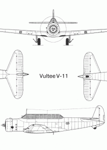 Vultee V-11 blueprint