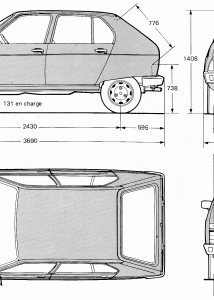 Citroën Visa blueprint