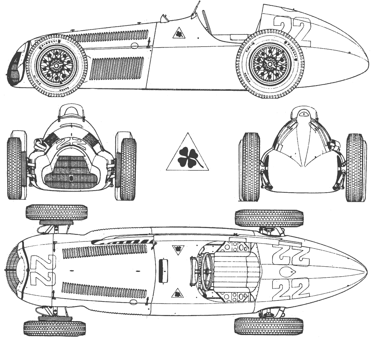 Alfa Romeo 158 blueprint