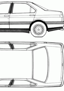 Alfa Romeo 164 blueprint