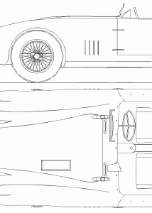 Aston Martin DB3 blueprint