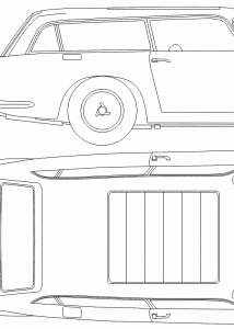 Aston Martin DB5 blueprint