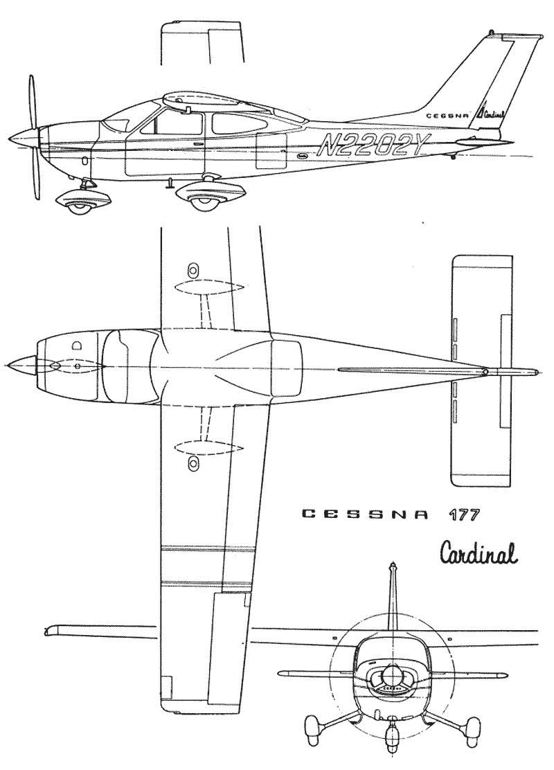 Cessna 177 Cardinal blueprint