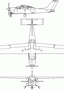 Cessna 177RG Cardinal blueprint