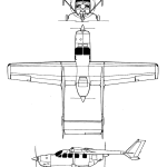 Cessna Skymaster blueprint