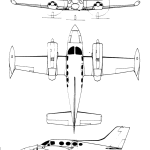 Cessna 421 blueprint