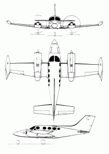 Cessna 421 blueprint