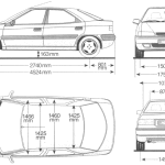 Citroën Xantia blueprint