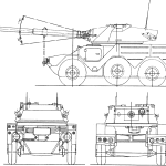 ERC 90 Sagaie blueprint