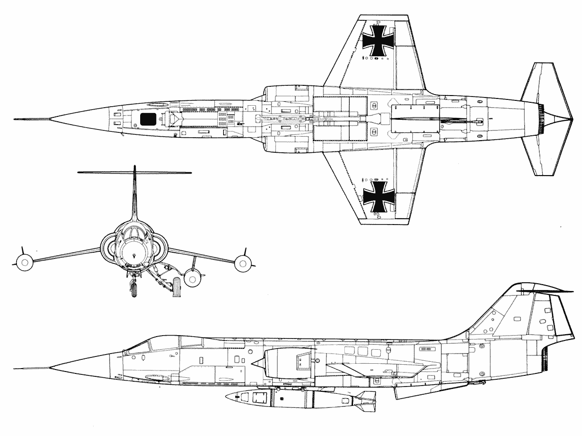 F-104 Starfighter blueprint