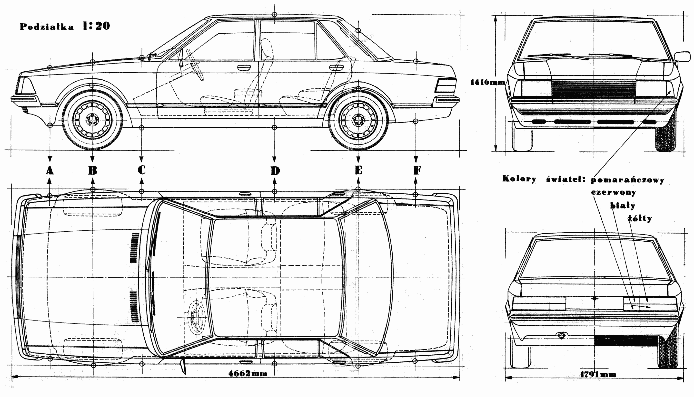 Ford Granada blueprint